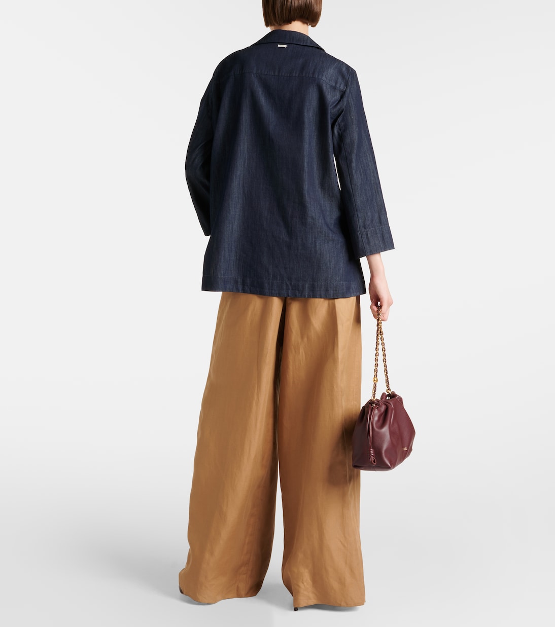 Embellished cotton denim top | 'S Max Mara