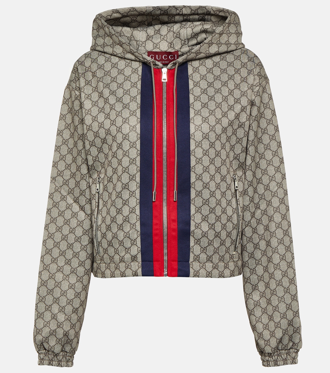GG Web Stripe jersey technical jacket | Gucci