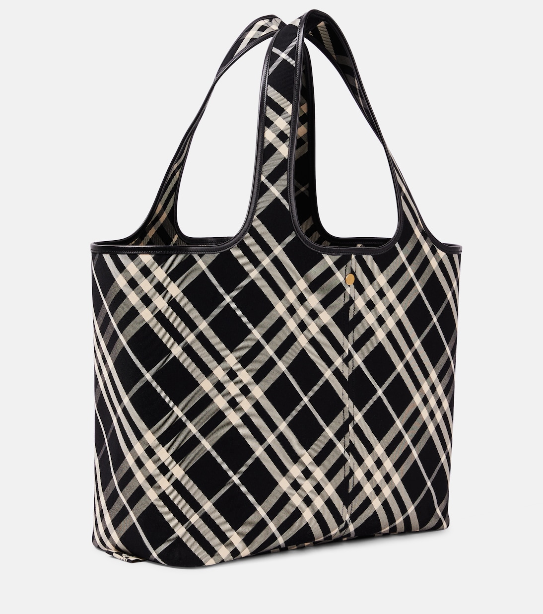 Burberry Check Medium canvas tote bag | Burberry