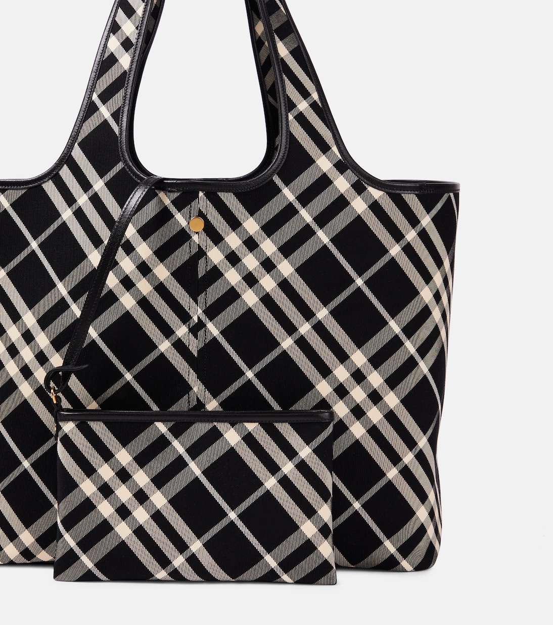 Burberry Check Medium canvas tote bag | Burberry