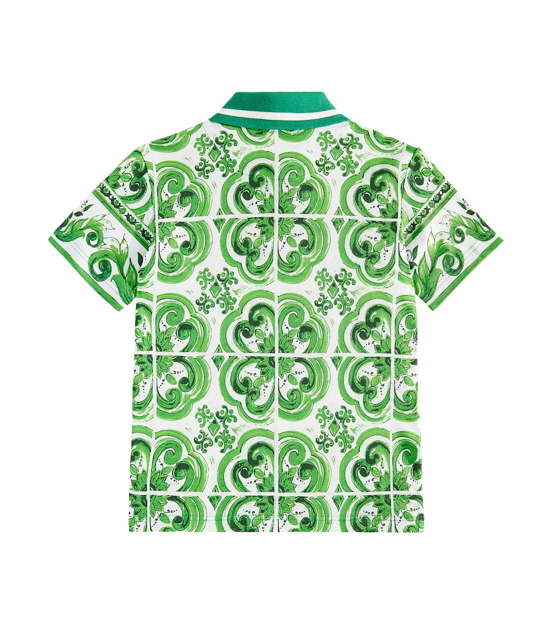 Majolica cotton piqué polo shirt | Dolce&Gabbana Kids