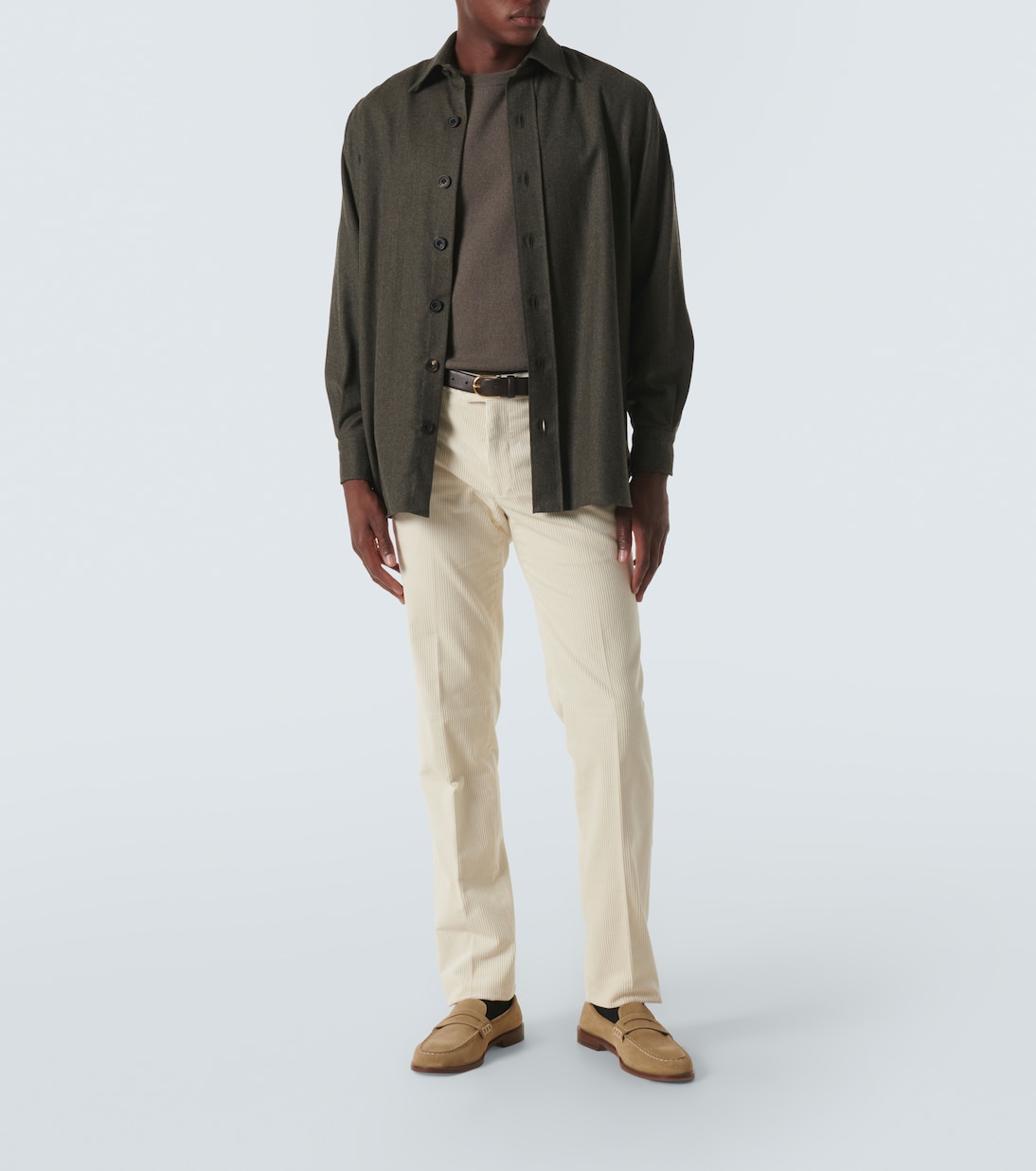 Virgin wool overshirt | Rubinacci