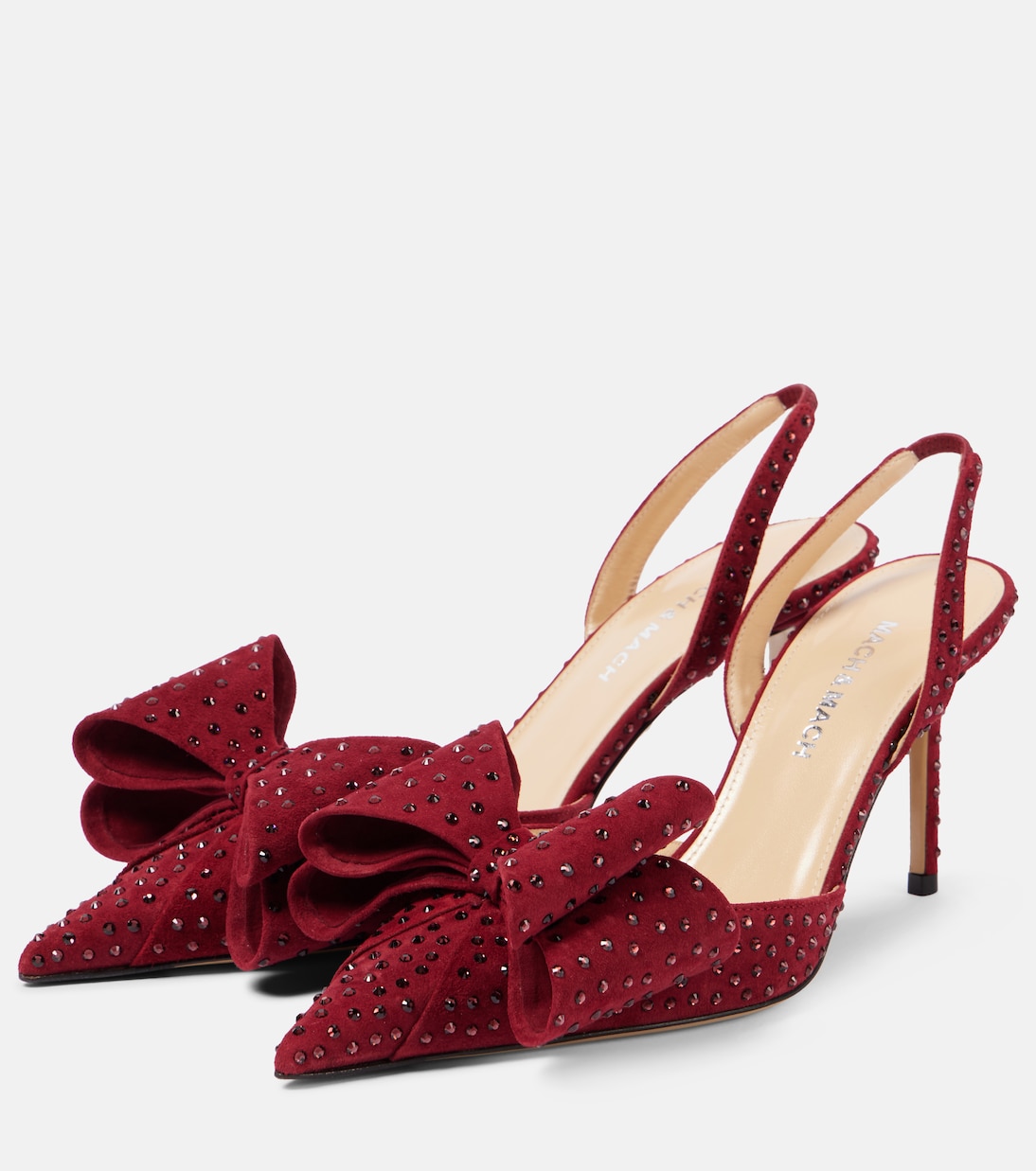 Le Cadeau 85 suede slingback pumps | Mach & Mach