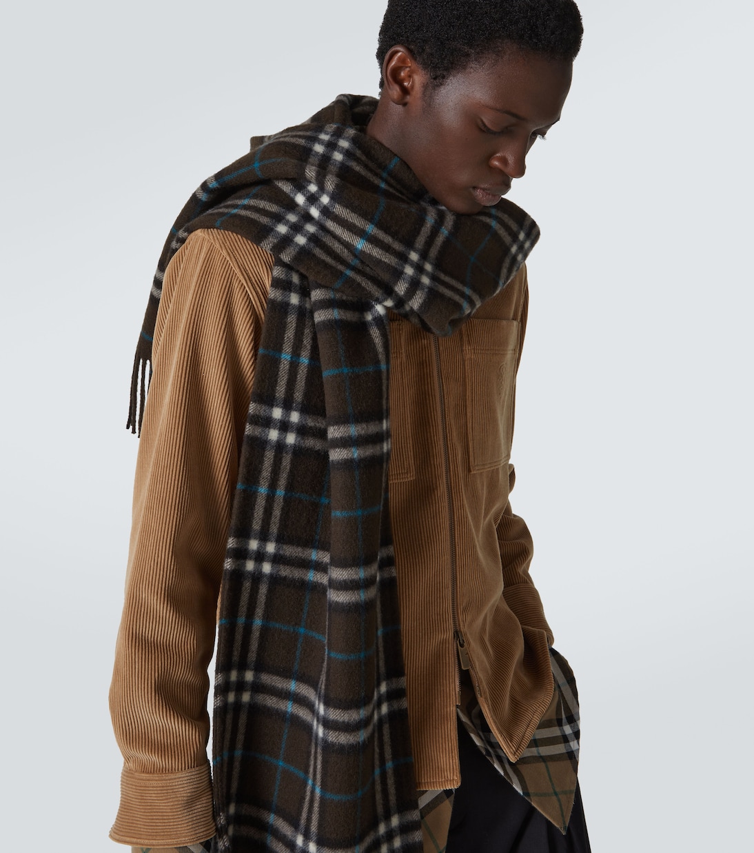 Bufanda con capucha de cachemir a cuadros | Burberry