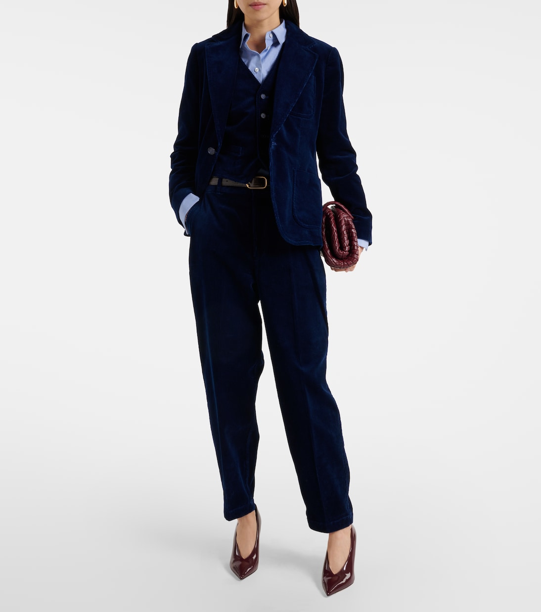 Pantalon droit à taille haute en coton | Polo Ralph Lauren