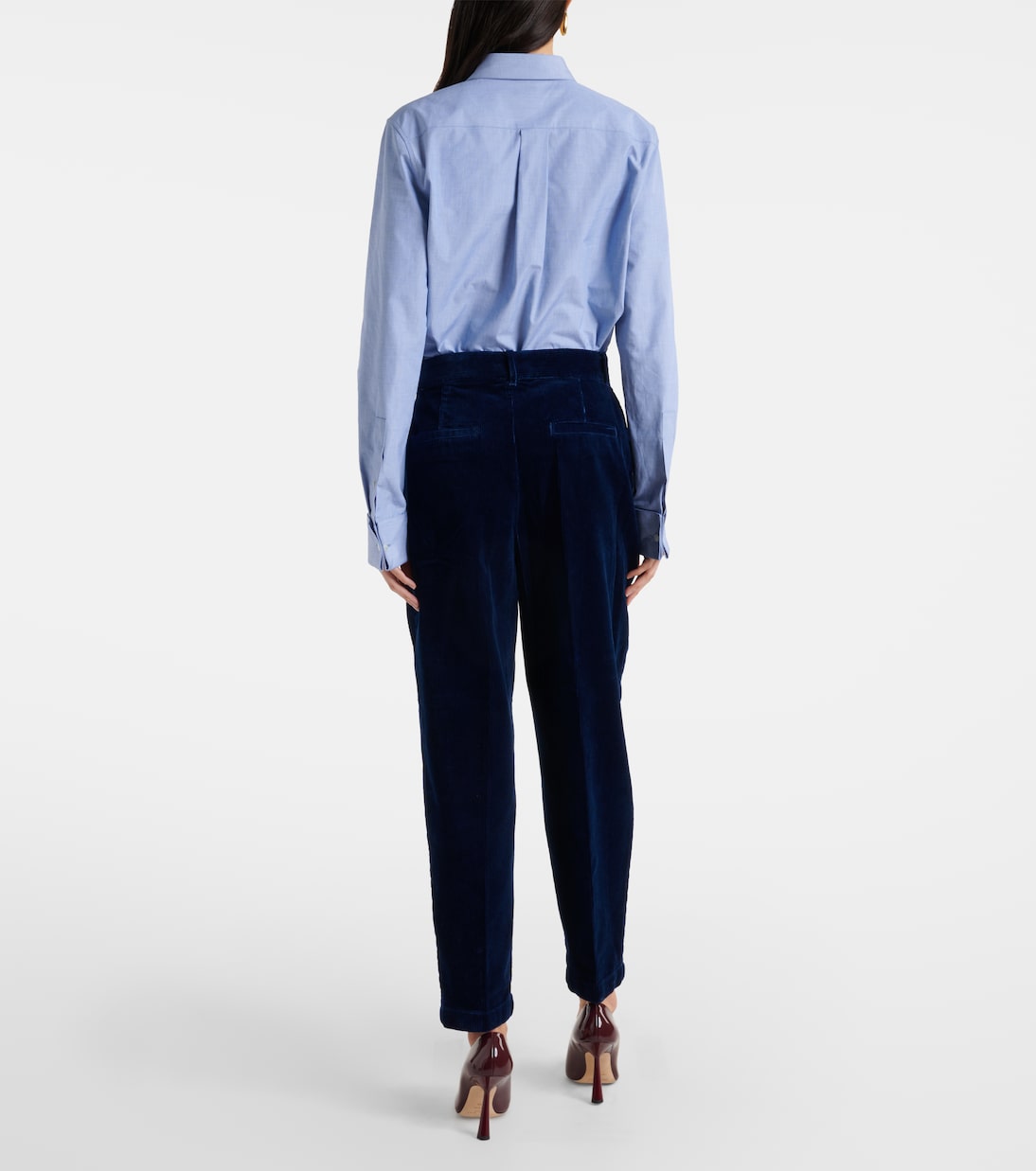 Pantalon droit à taille haute en coton | Polo Ralph Lauren