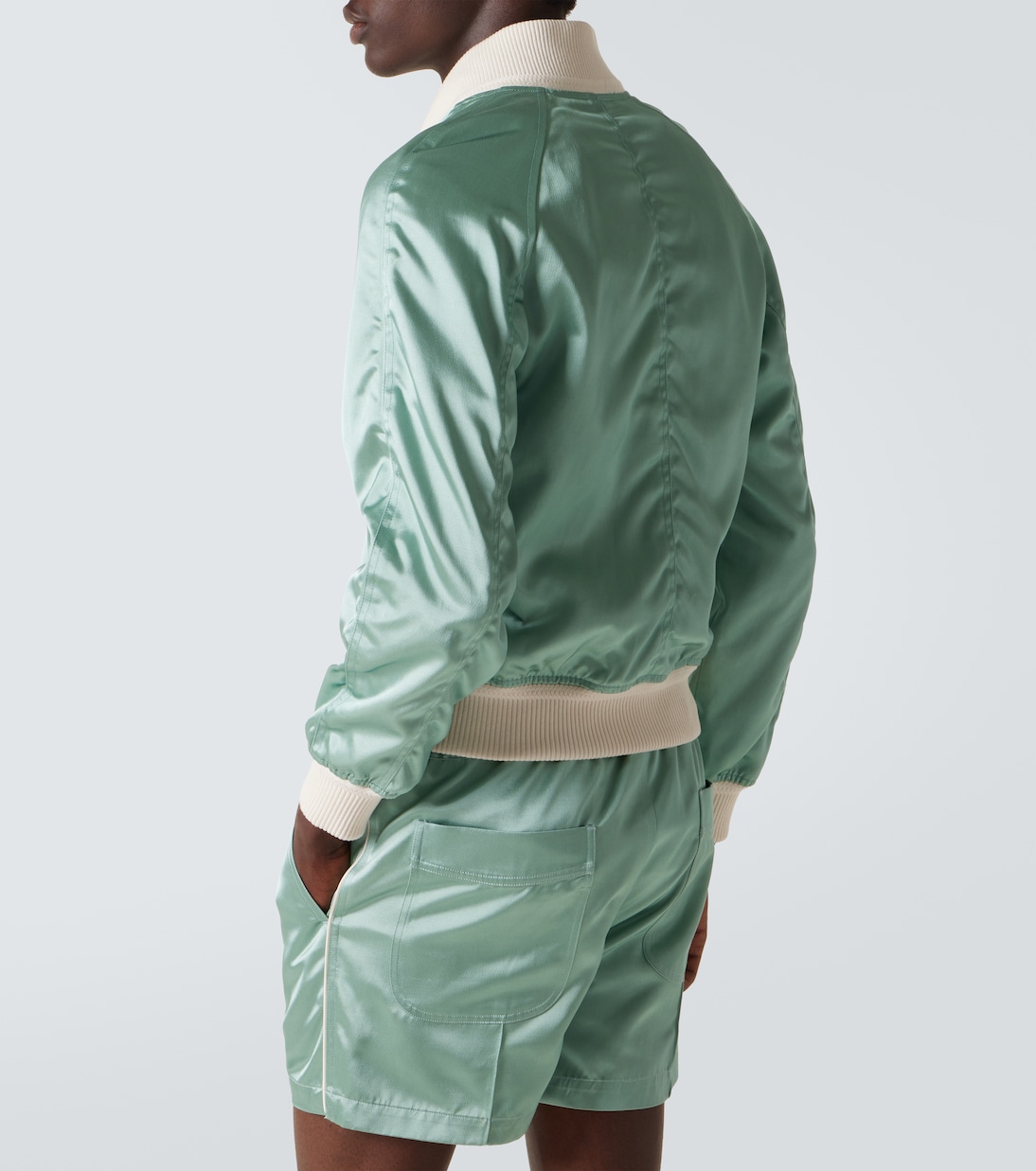 Veste bomber en satin | Tom Ford