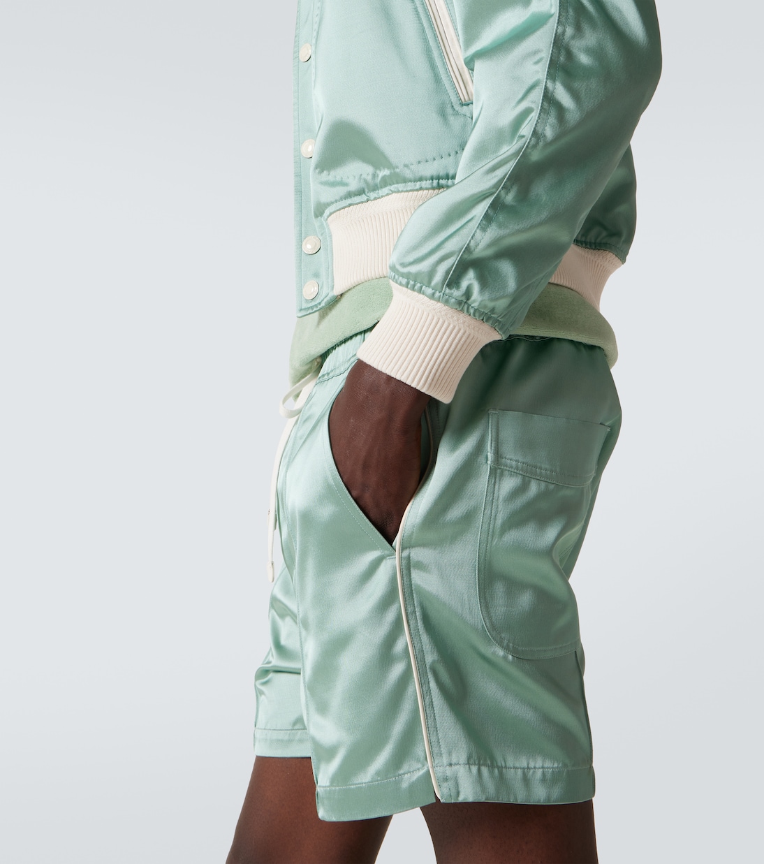 Veste bomber en satin | Tom Ford