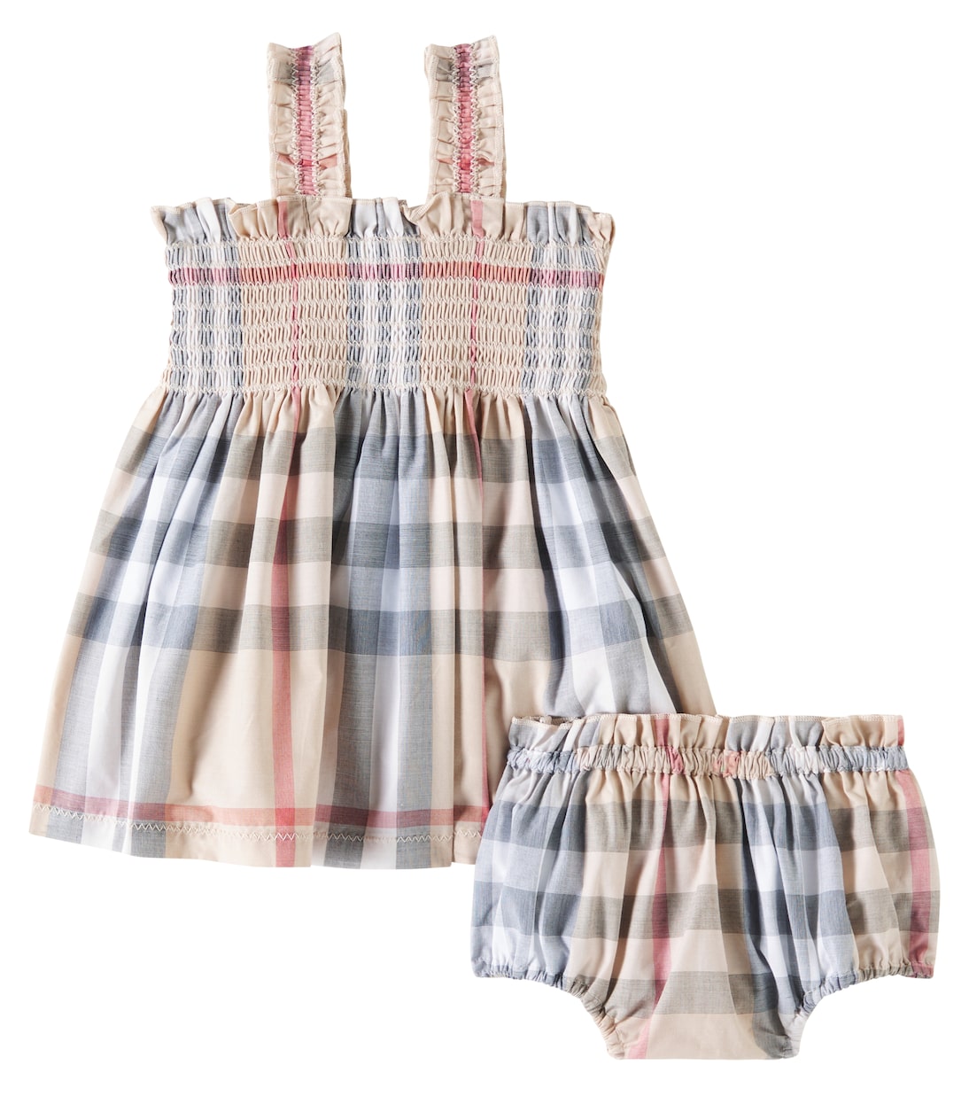 Baby Set Burberry Check aus Kleid und Höschen | Burberry Kids