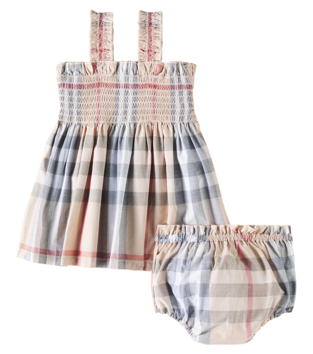 Baby Set Burberry Check aus Kleid und Höschen | Burberry Kids