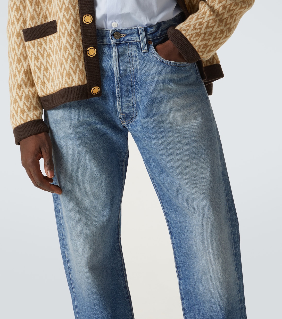 Faded straight jeans | Valentino