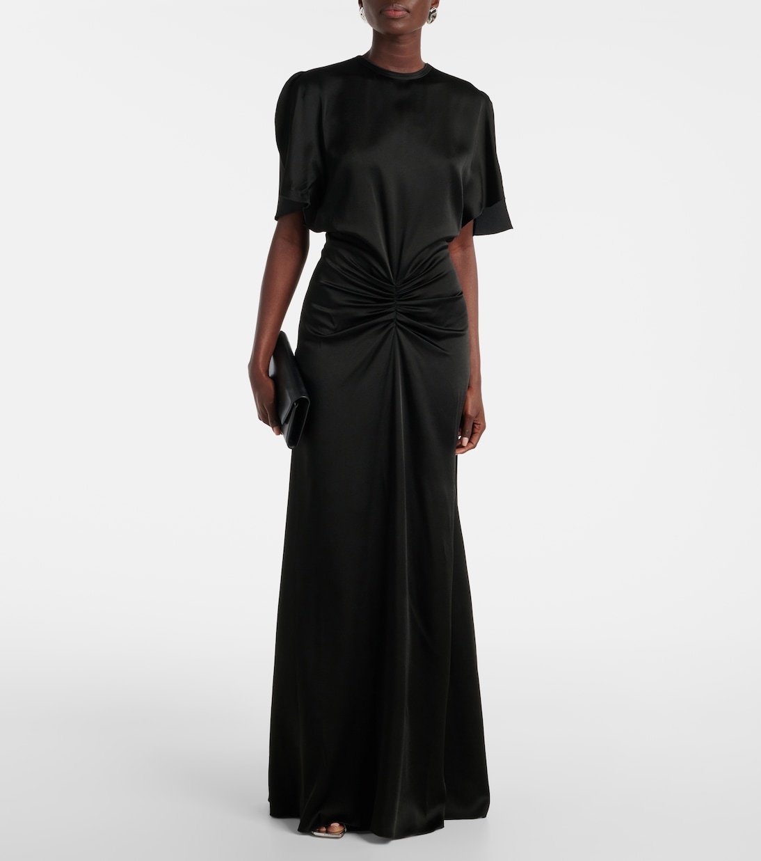 Robe longue en satin | Victoria Beckham