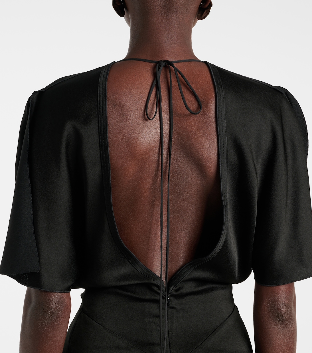 Robe longue en satin | Victoria Beckham