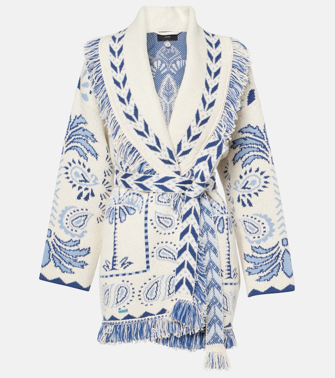 Wild Wonder Foulard wool and cotton cardigan | Alanui