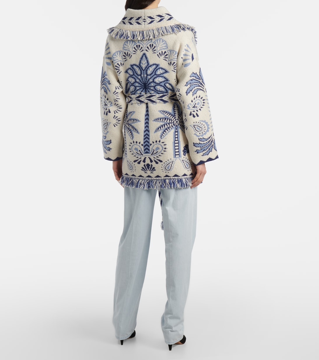 Wild Wonder Foulard wool and cotton cardigan | Alanui