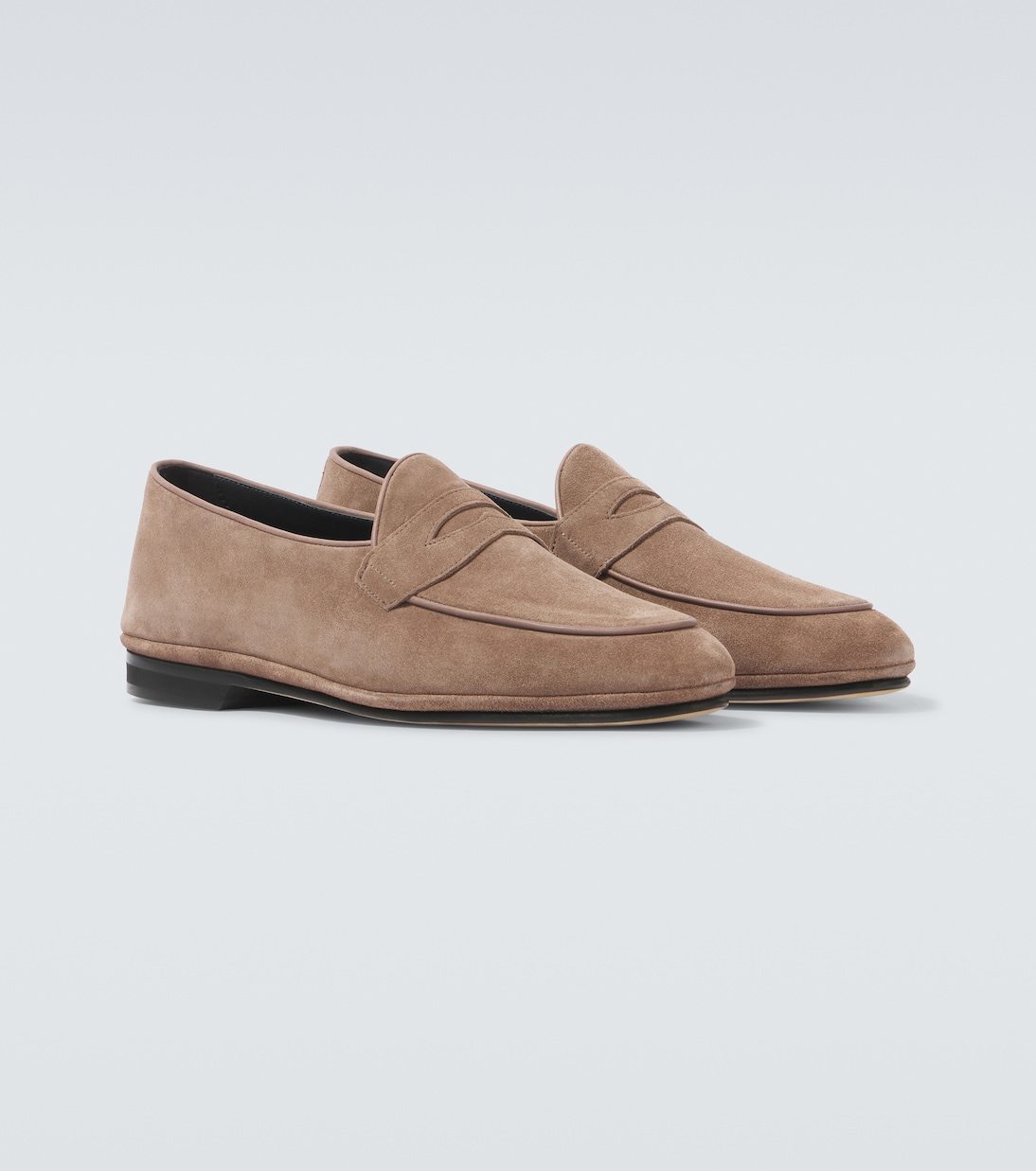 Loafers aus Veloursleder | Rubinacci