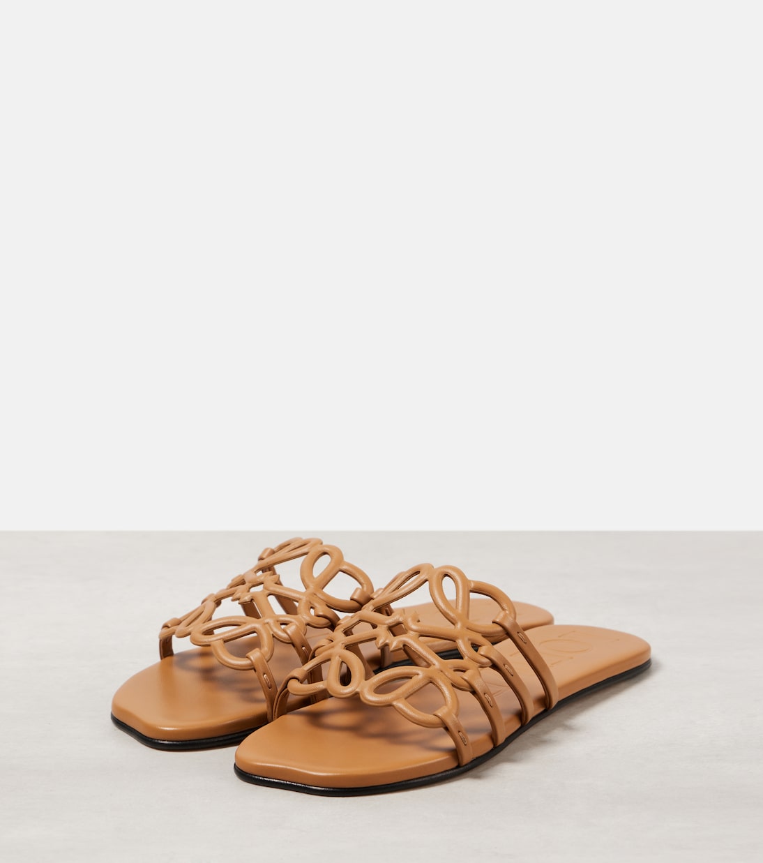 Petal Anagram leather slides | Loewe