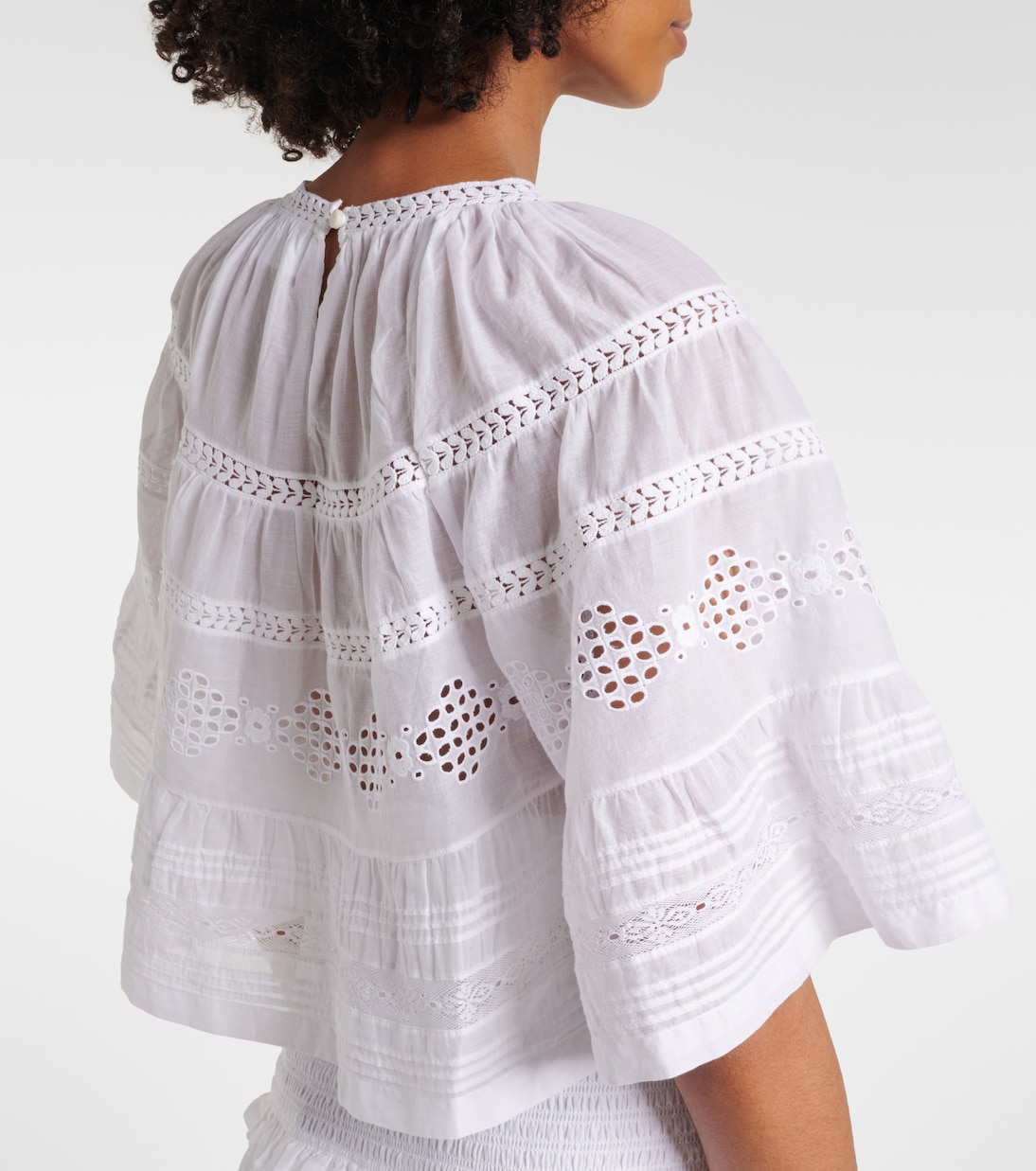 Top Dilama in voile di cotone con ricamo | Marant Etoile
