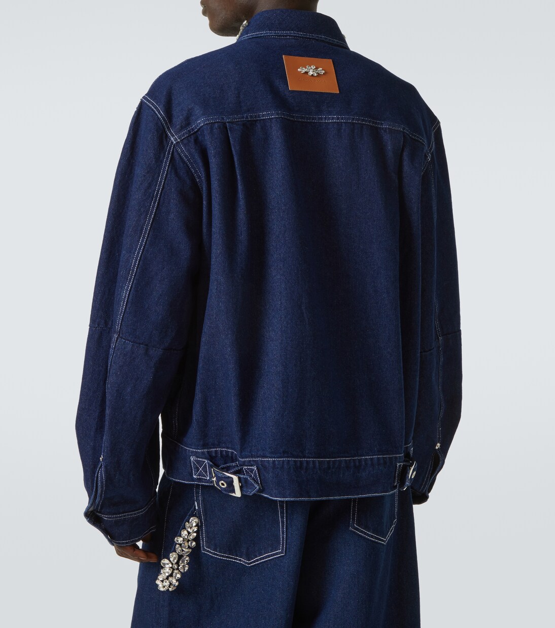 Jeansjacke mit Kristallen | Simone Rocha