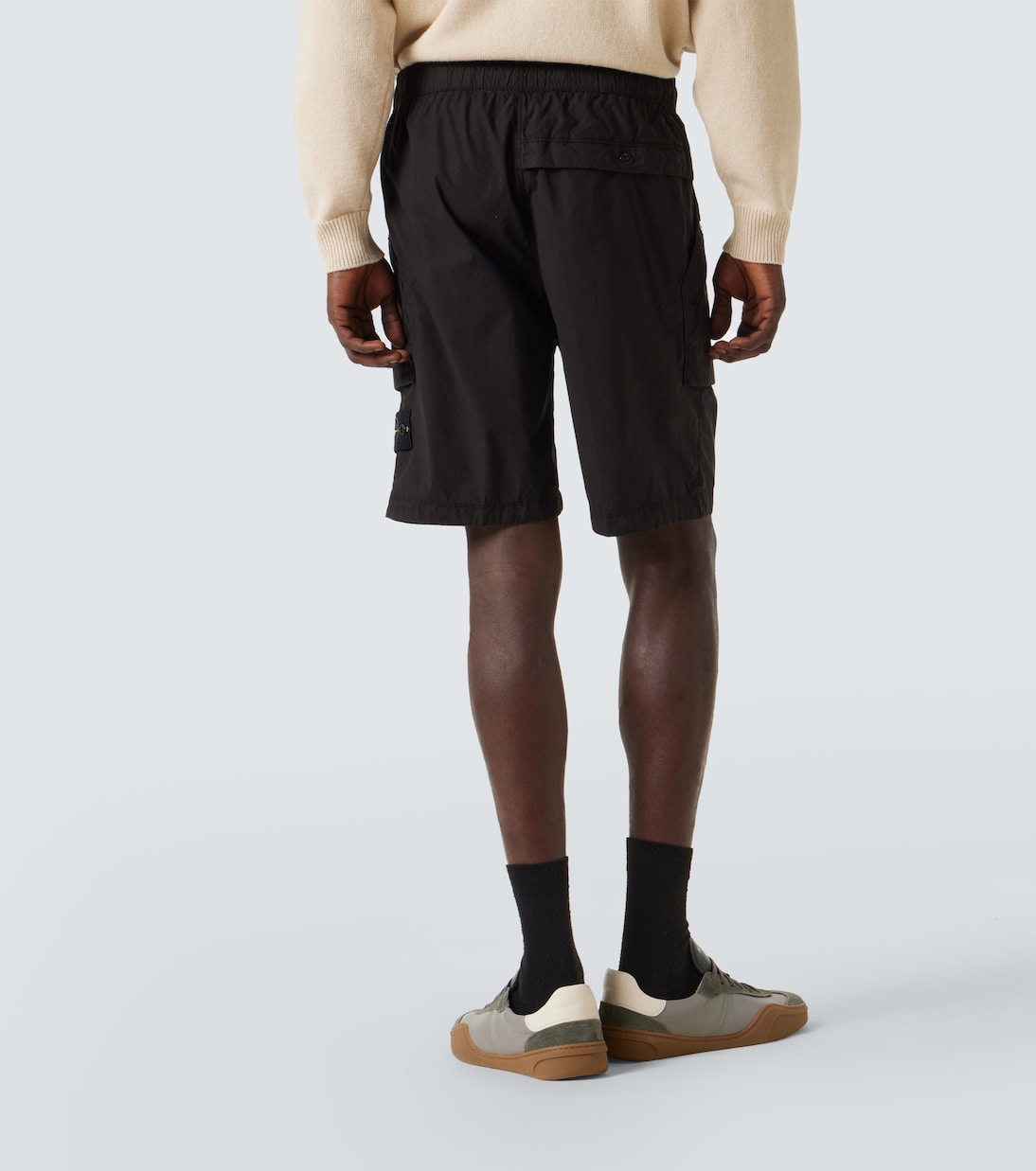 Shorts cargo Compass in misto cotone | Stone Island