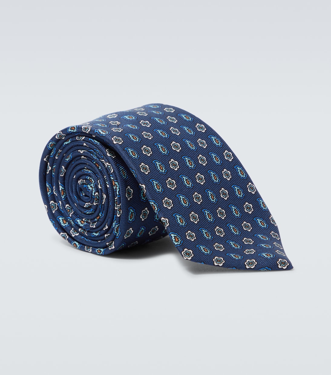 Cravatta in seta con stampa | Kiton