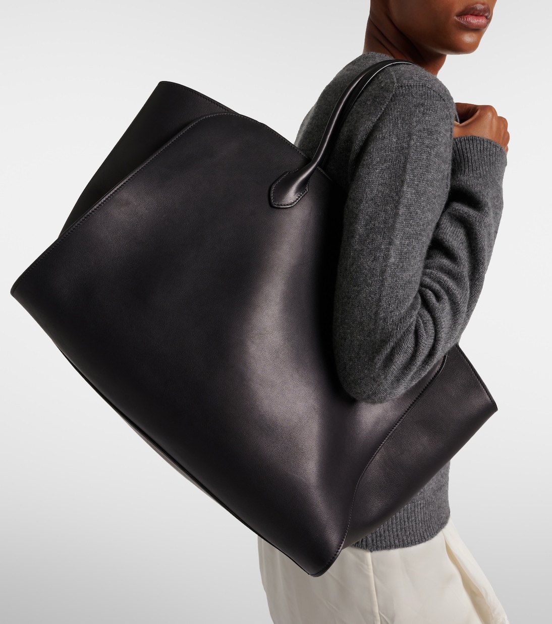 Sac Marlo Large en cuir | The Row