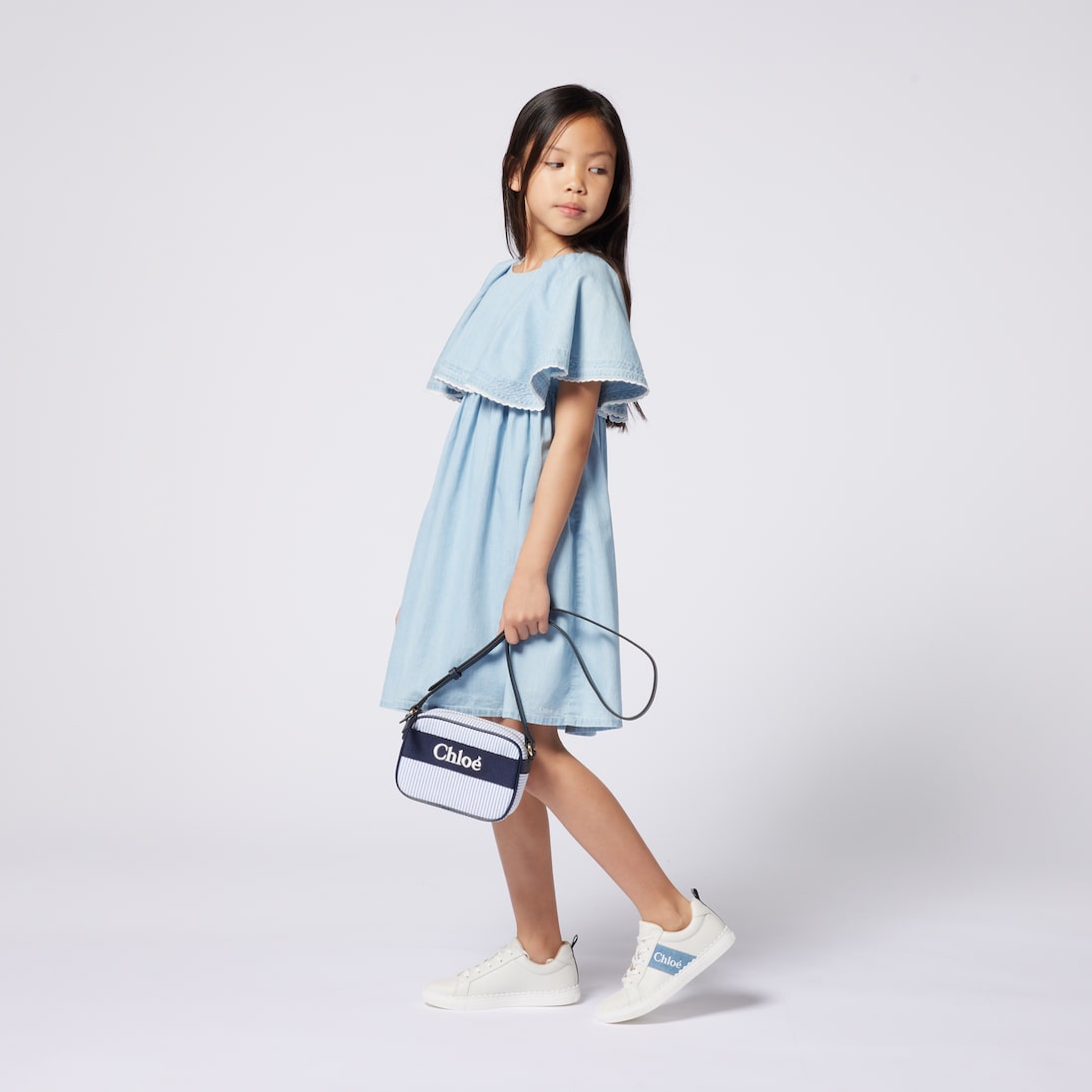 Vestido en denim | Chloé Kids