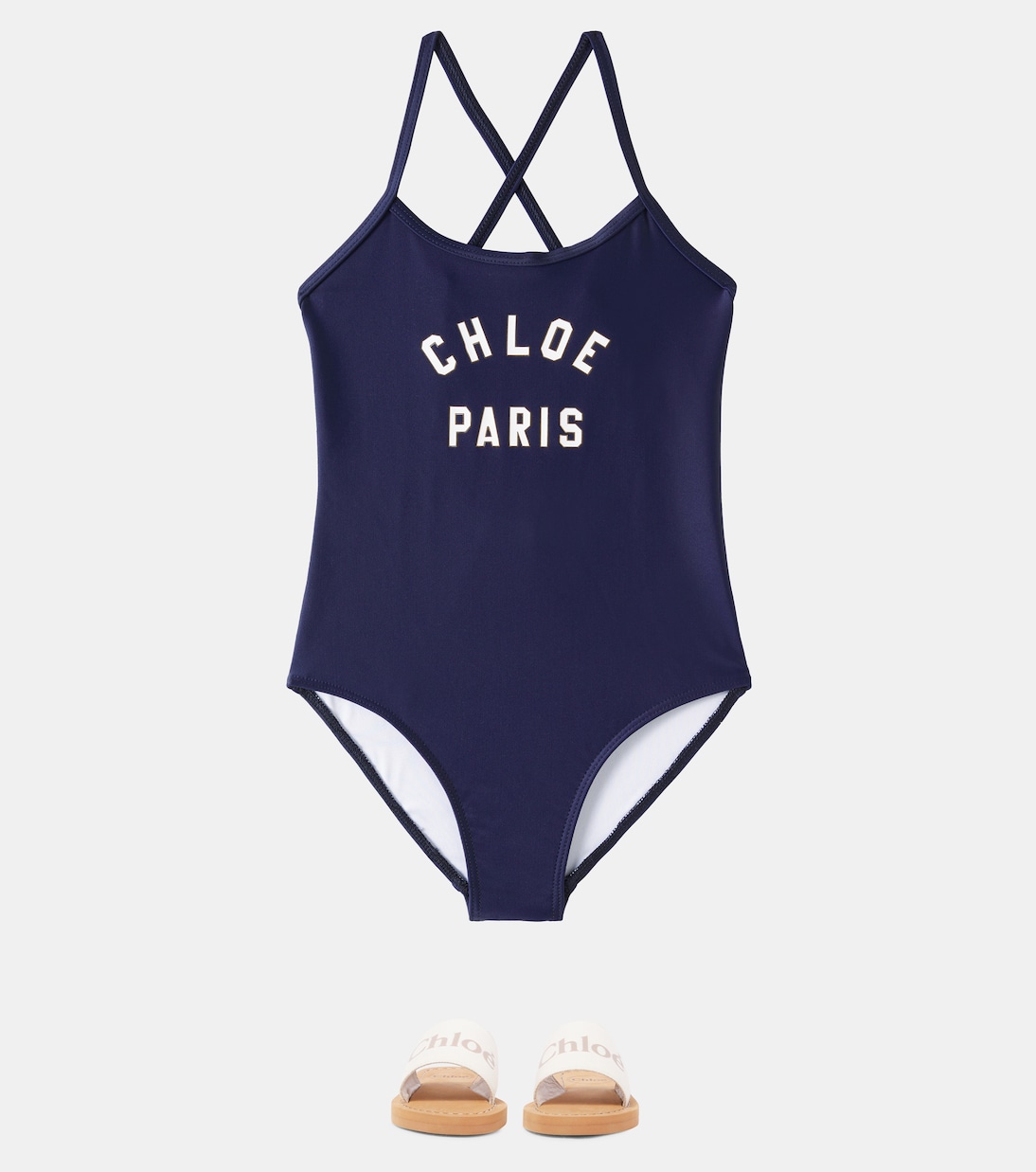 Bañador con logo estampado | Chloé Kids