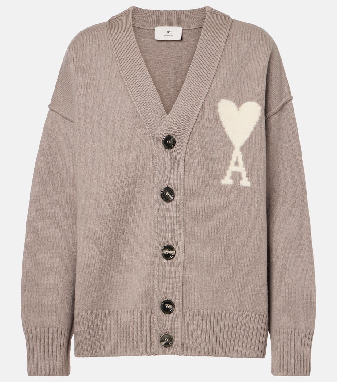 Ami de Cœur virgin wool cardigan | Ami Paris