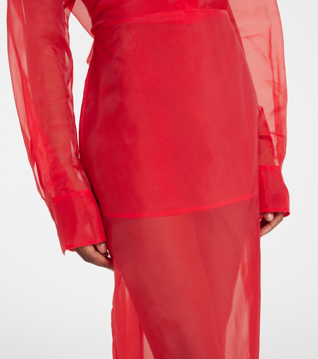 Gonna midi Peri in misto seta | The Frankie Shop