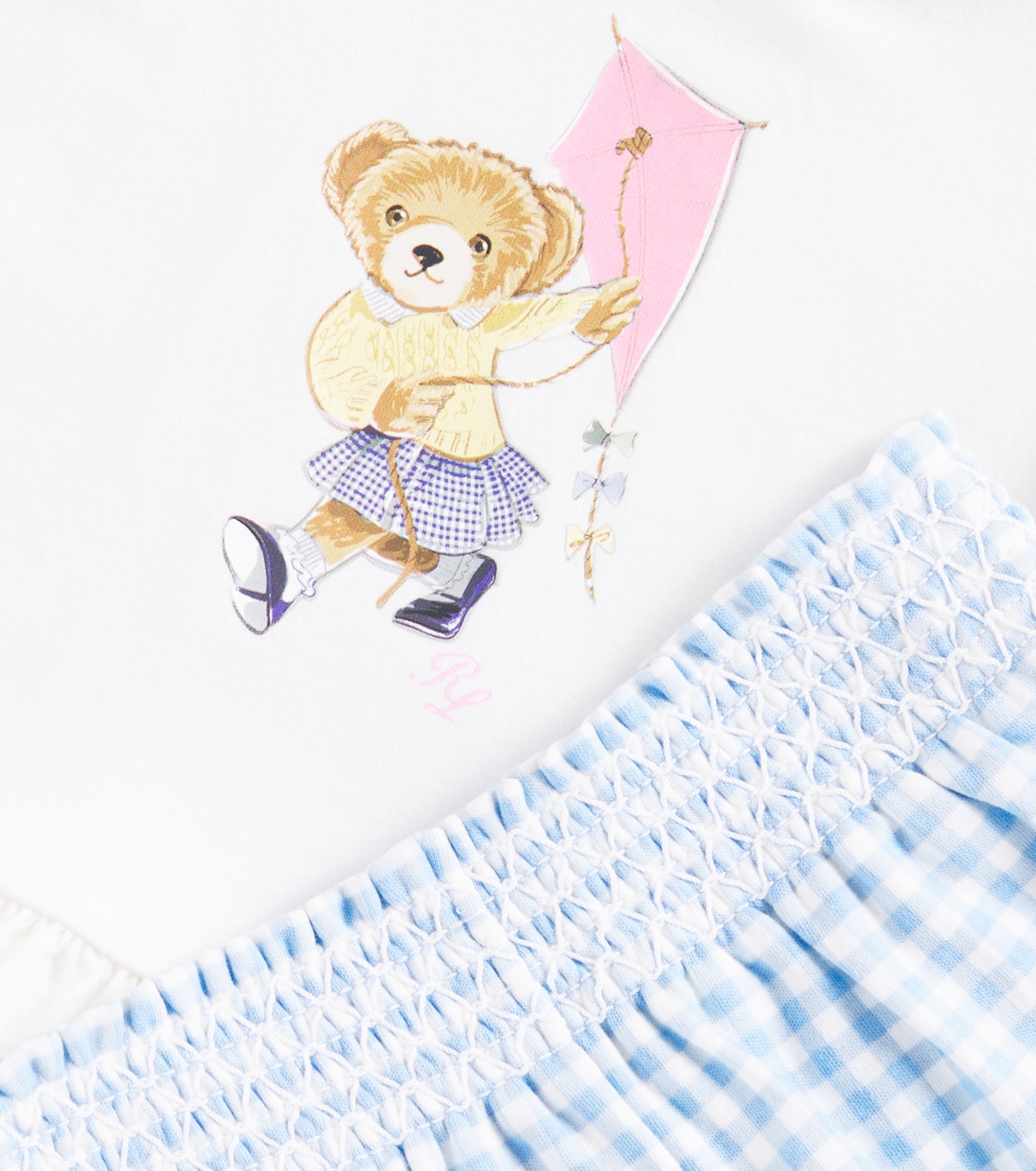 Baby Polo Bear cotton T-shirt and pants set | Polo Ralph Lauren Kids