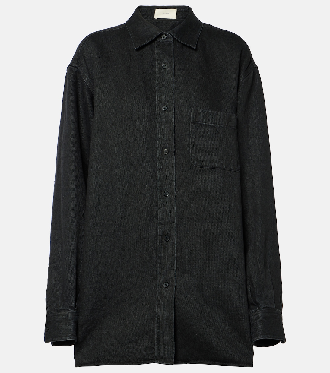 Camicia oversize Nesson in lino | The Row