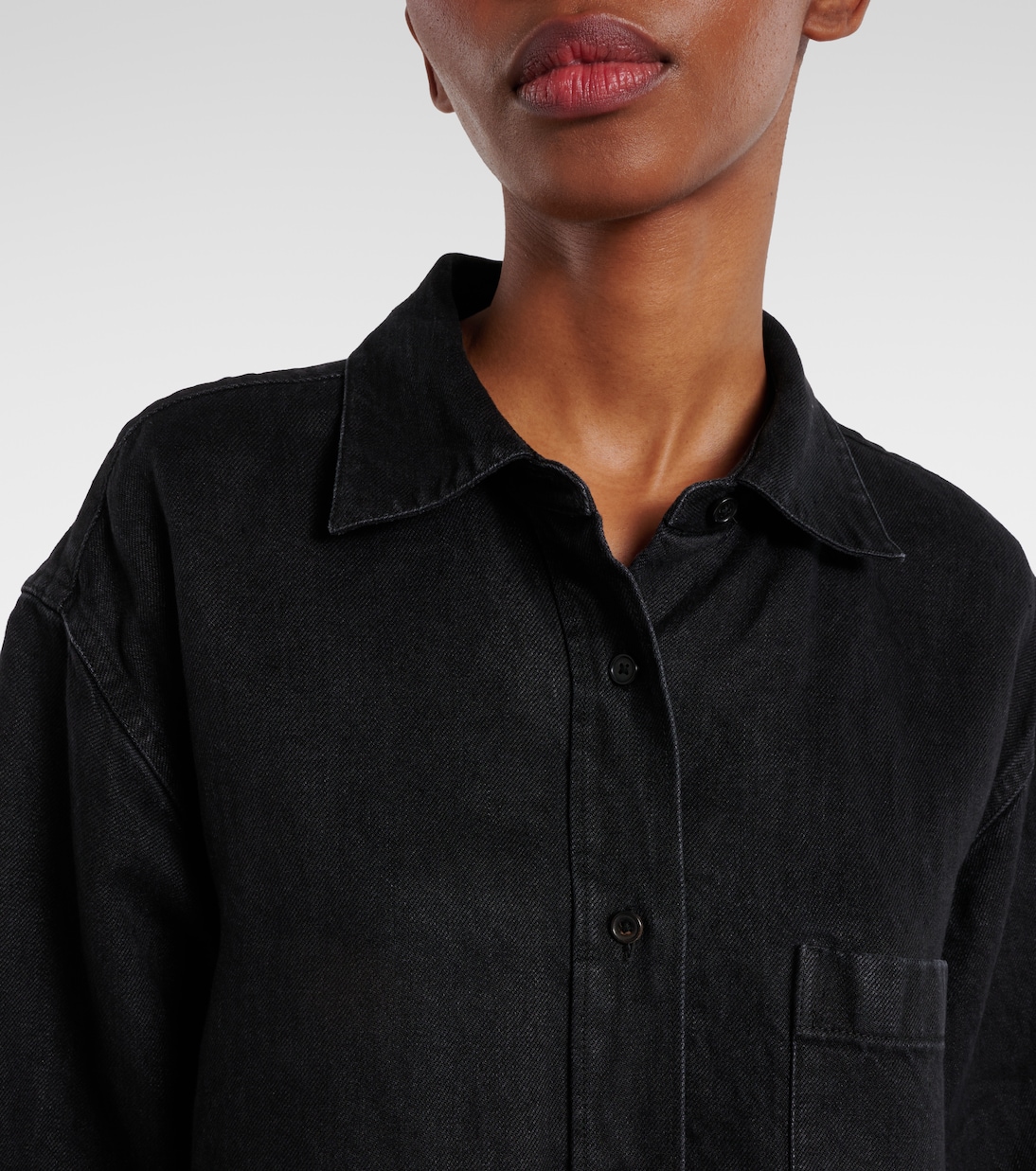 Camicia oversize Nesson in lino | The Row