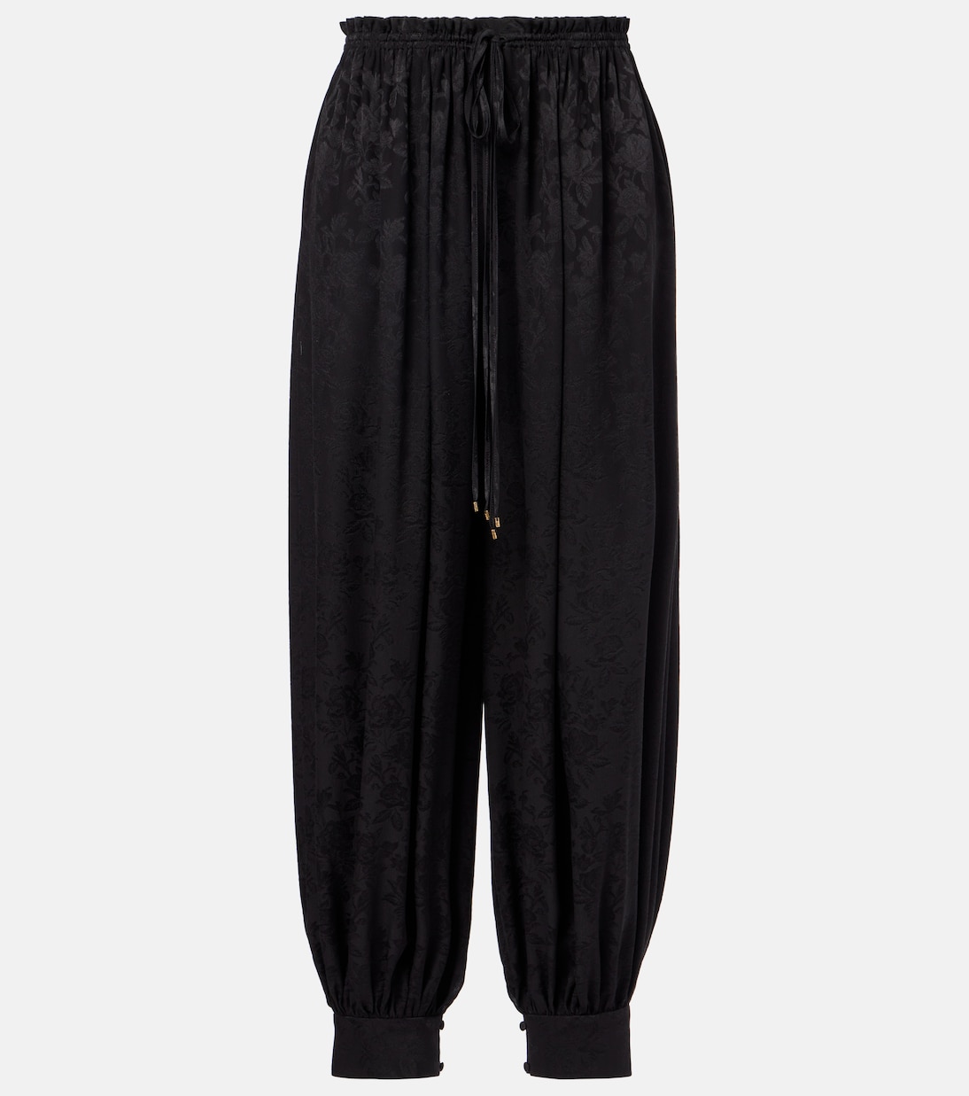 Weite Hose aus Seiden-Jacquard  | Chloé