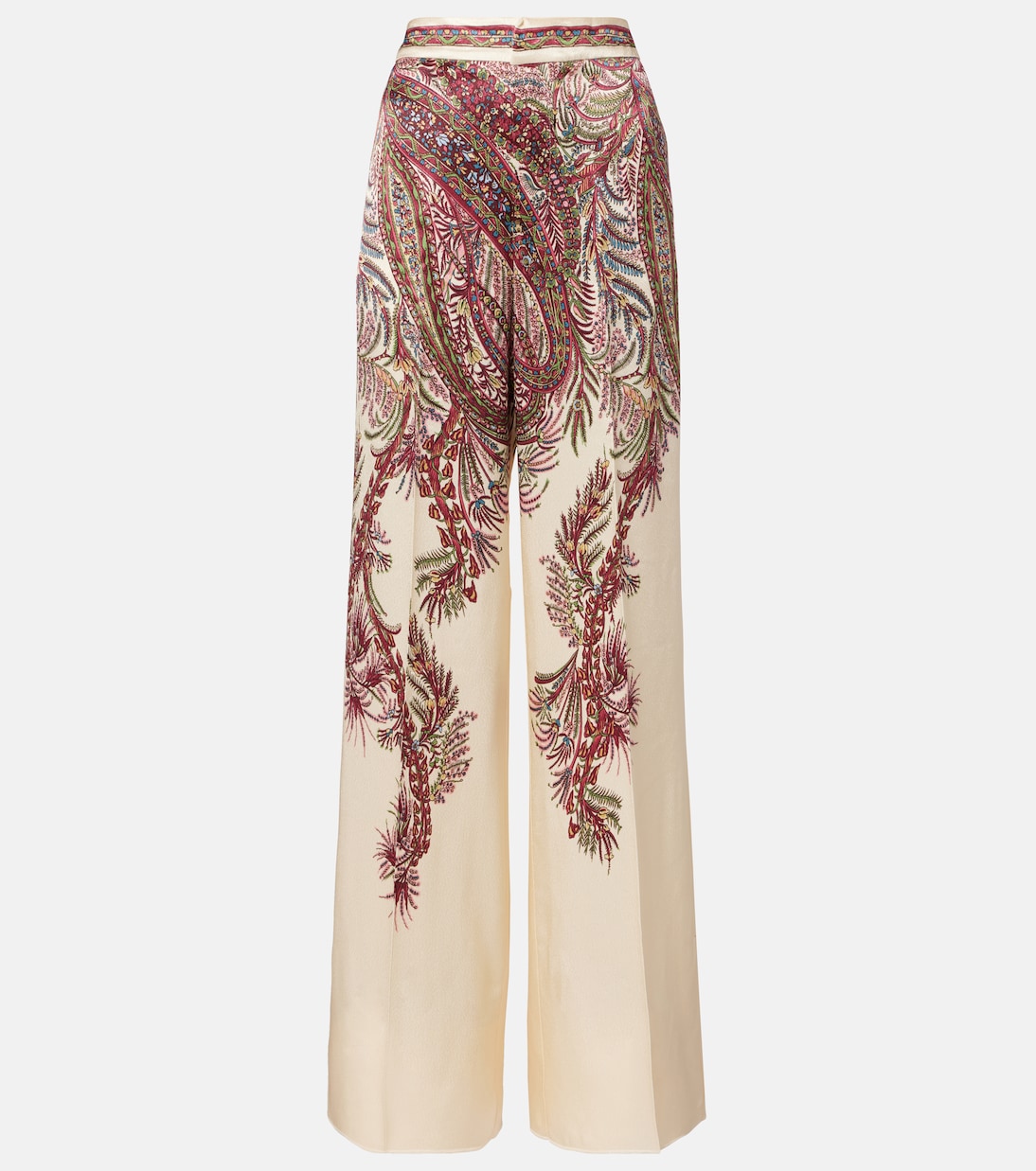 Paisley satin palazzo pants | Etro