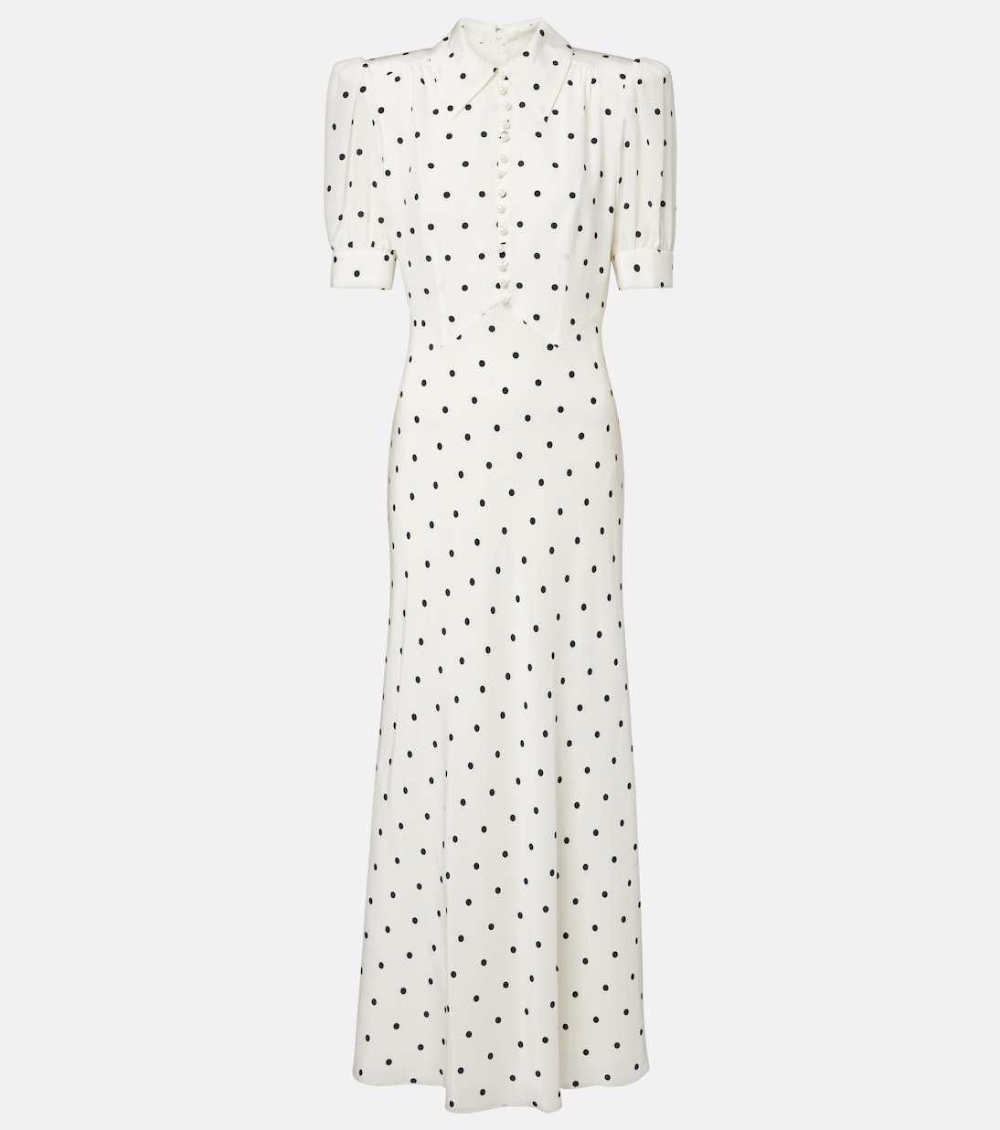 Polka-dot silk midi dress | Alessandra Rich