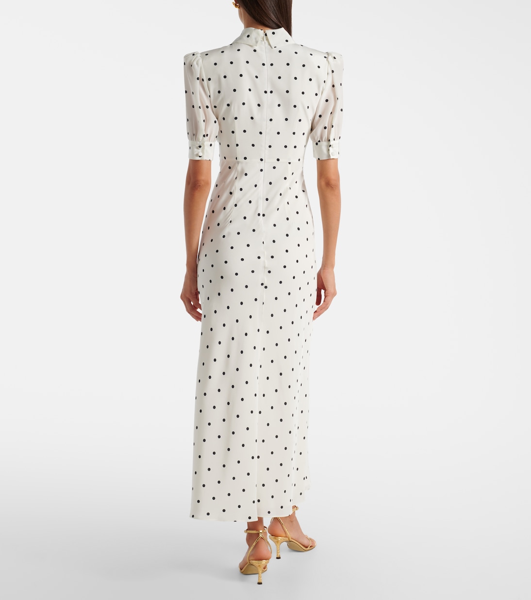 Polka-dot silk midi dress | Alessandra Rich