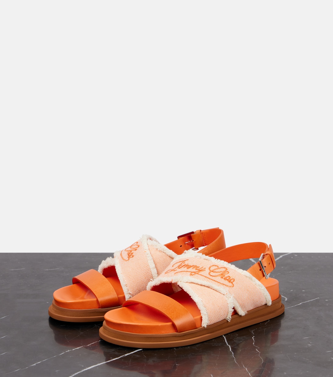 Sandali Joa in canvas e pelle | Jimmy Choo
