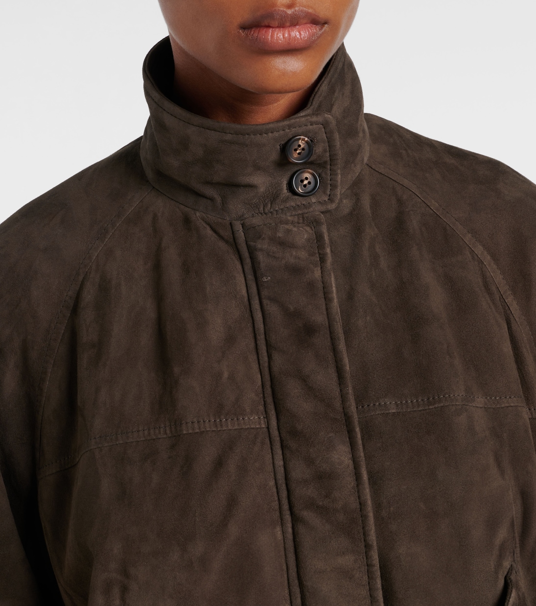 Bomberjacke aus Veloursleder | Brunello Cucinelli