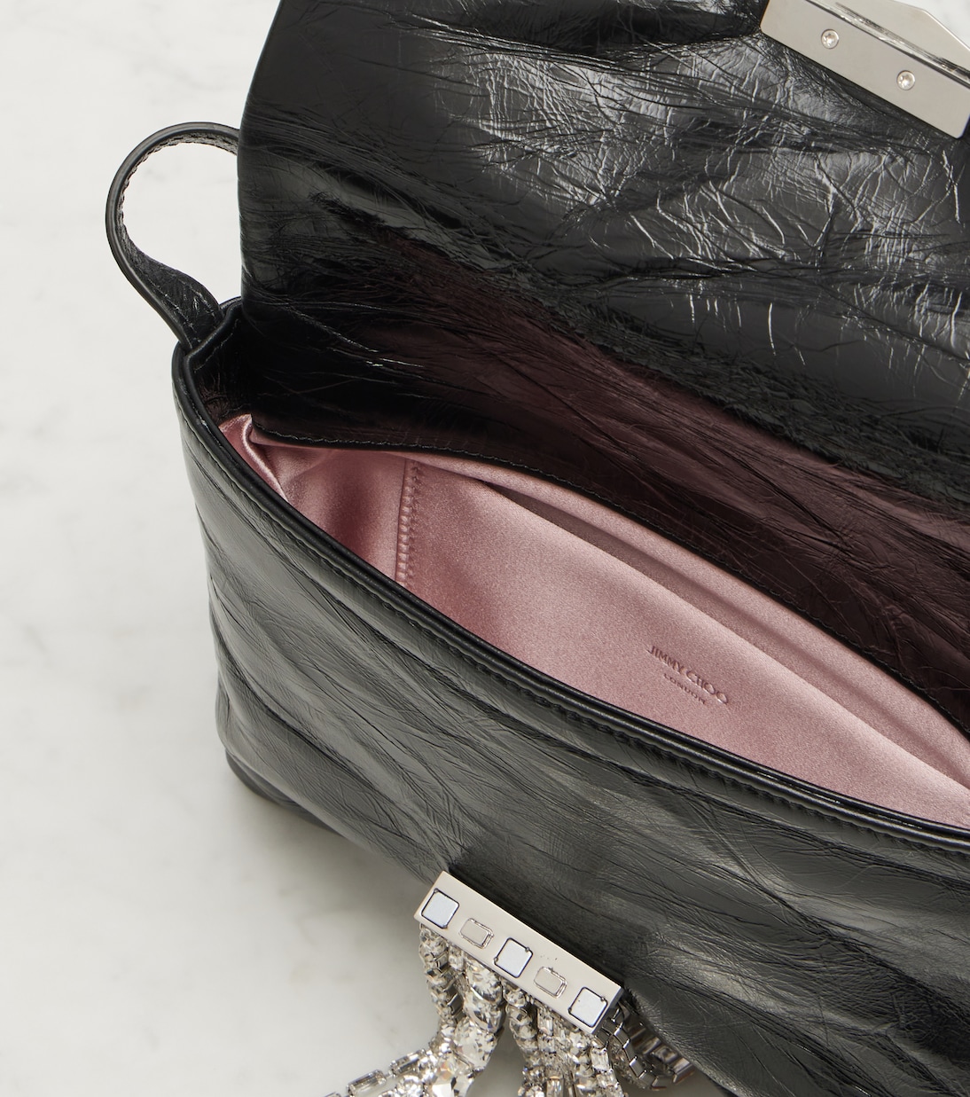 Zandra embellished leather shoulder bag | Jimmy Choo