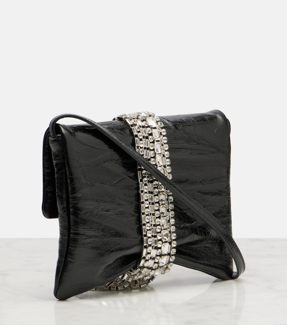 Zandra embellished leather shoulder bag | Jimmy Choo