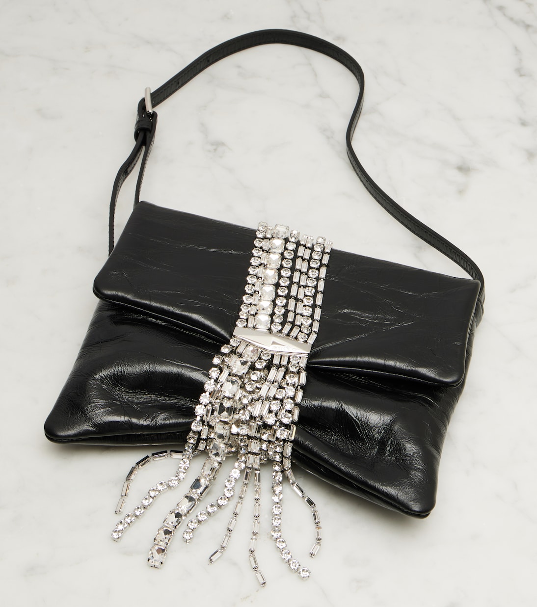Zandra embellished leather shoulder bag | Jimmy Choo