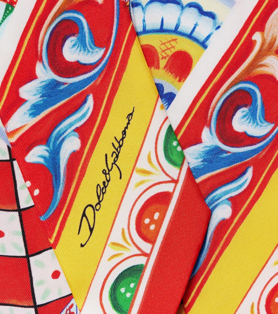 Pañuelo Carretto de sarga de seda  | Dolce&Gabbana