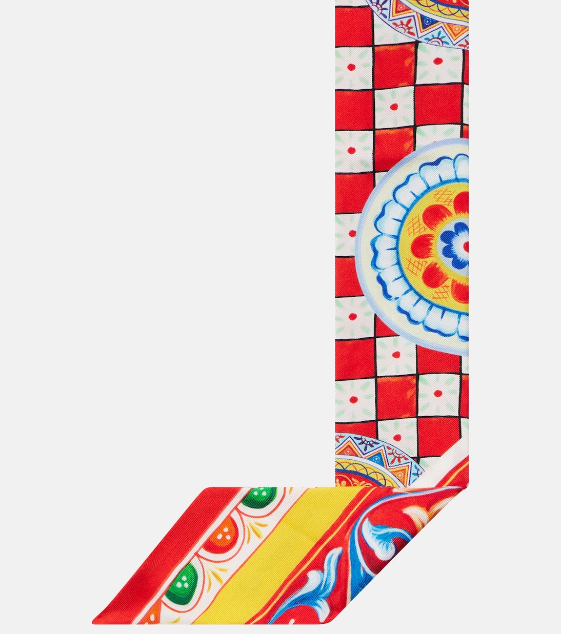 Pañuelo Carretto de sarga de seda  | Dolce&Gabbana