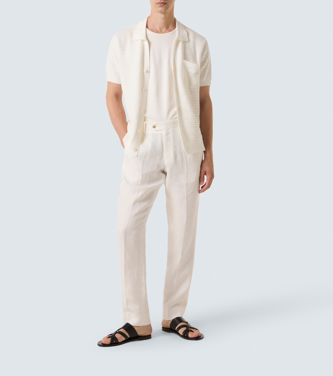 Chemise César en crochet de coton | Frescobol Carioca