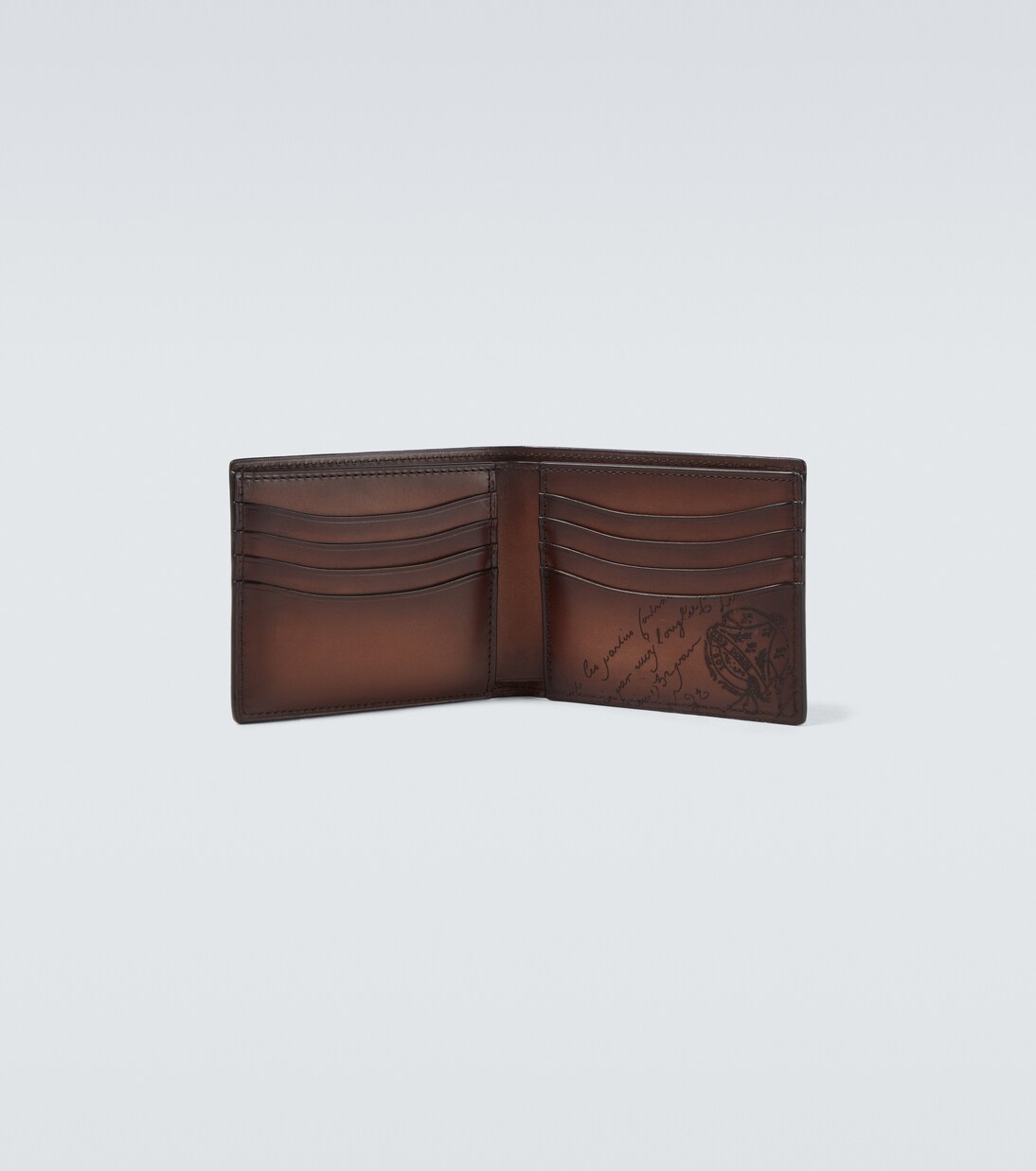 Makore leather bifold wallet | Berluti