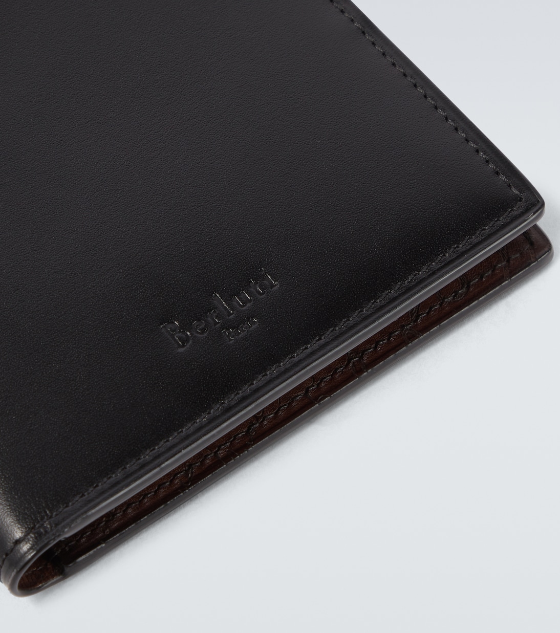 Makore leather bifold wallet | Berluti