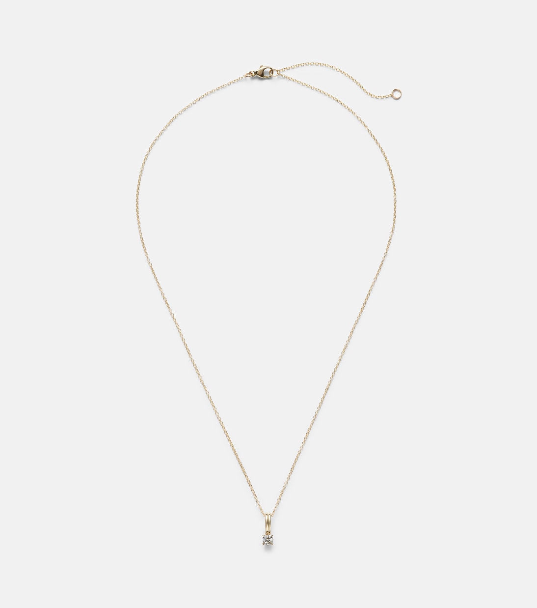 14kt gold charm necklace with diamonds | Stone and Strand