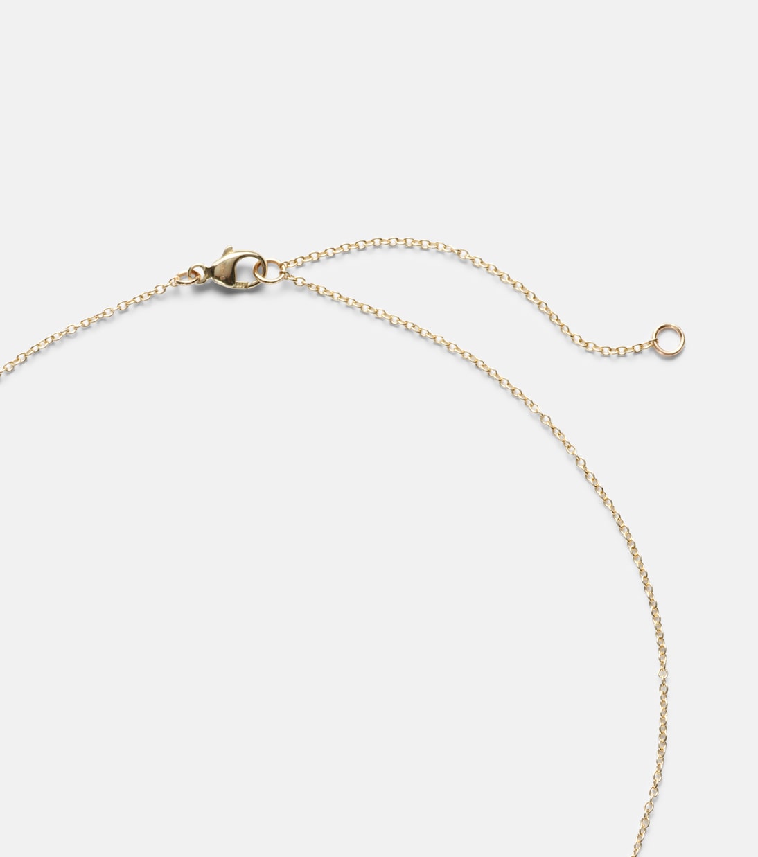 14kt gold charm necklace with diamonds | Stone and Strand