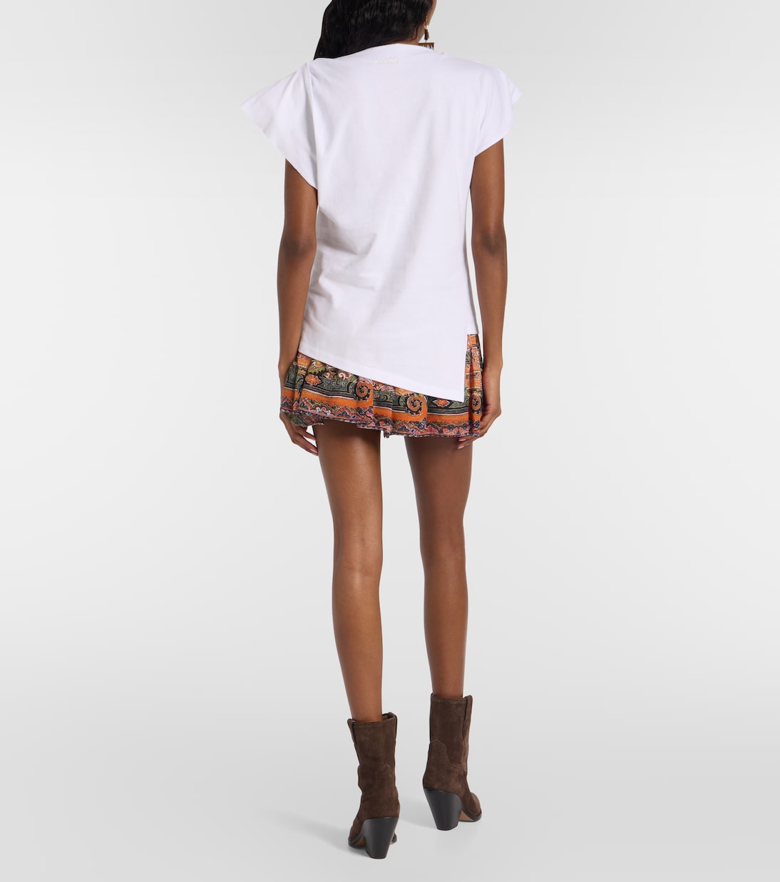 Sebani asymmetric cotton T-shirt | Isabel Marant